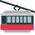 mountain cableway on platform EmojiOne