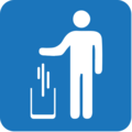 put litter in its place on platform EmojiOne