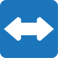 left-right arrow on platform EmojiOne