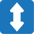 up-down arrow on platform EmojiOne
