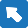 up-left arrow on platform EmojiOne