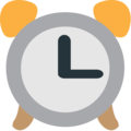 alarm clock on platform EmojiOne