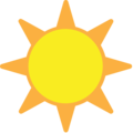 sun on platform EmojiOne