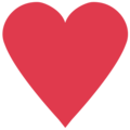 heart suit on platform EmojiOne