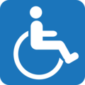 wheelchair symbol on platform EmojiOne