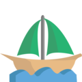 sailboat on platform EmojiOne