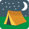 tent on platform EmojiOne