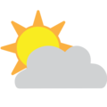 partly sunny on platform EmojiOne