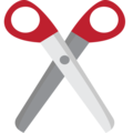 scissors on platform EmojiOne