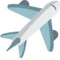 airplane on platform EmojiOne