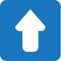 up arrow on platform EmojiOne