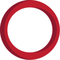 hollow red circle on platform EmojiOne