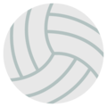 volleyball on platform EmojiOne