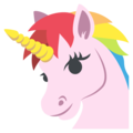 unicorn face on platform EmojiOne