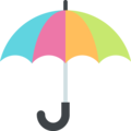 umbrella on platform EmojiOne