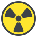 radioactive sign on platform EmojiOne