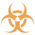 biohazard sign on platform EmojiOne