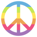 peace symbol on platform EmojiOne