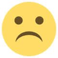 frowning face on platform EmojiOne