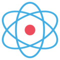 atom symbol on platform EmojiOne