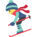 skier on platform EmojiOne