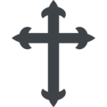latin cross on platform EmojiOne