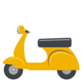 motor scooter on platform EmojiOne