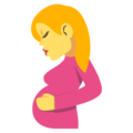 pregnant woman on platform EmojiOne