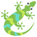 lizard on platform EmojiOne