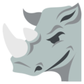 rhinoceros on platform EmojiOne