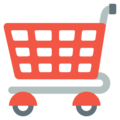 shopping trolley on platform EmojiOne