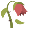 wilted flower on platform EmojiOne