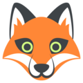 fox face on platform EmojiOne