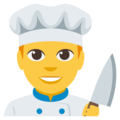 man cook on platform EmojiOne