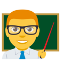 man teacher on platform EmojiOne