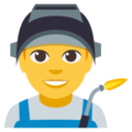 man factory worker on platform EmojiOne