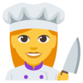 woman cook on platform EmojiOne