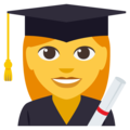 woman student on platform EmojiOne