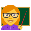 woman teacher on platform EmojiOne