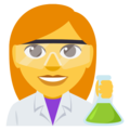 woman scientist on platform EmojiOne