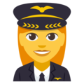 woman pilot on platform EmojiOne