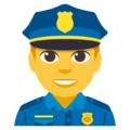 man police officer on platform EmojiOne