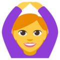 woman gesturing OK on platform EmojiOne