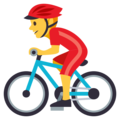 man biking on platform EmojiOne