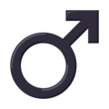 male sign on platform EmojiOne