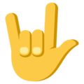 love-you gesture on platform EmojiOne