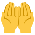 palms up together on platform EmojiOne