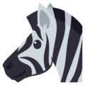 zebra on platform EmojiOne