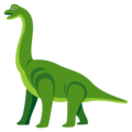 sauropod on platform EmojiOne