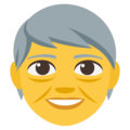 older person on platform EmojiOne